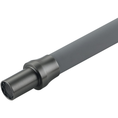 Змішувач для кухні Lidz Aria 020F3 (k35) з гнучким виливом з підключенням для питної води LDARI020F3GGRP49569 Graphite/Grey
