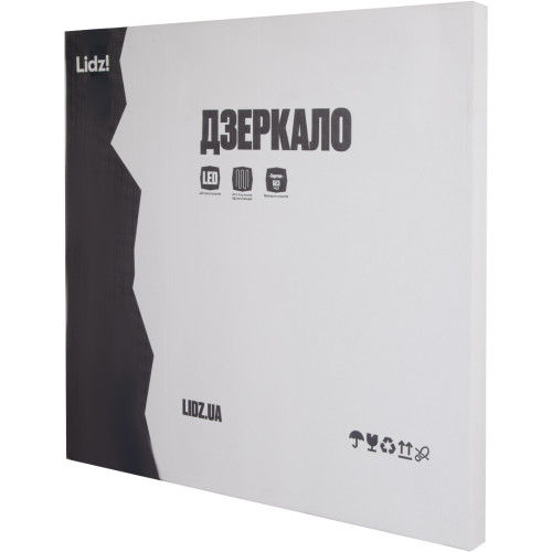 Зеркало Lidz Astra R600 с LED-подсветкой Touch, с антизапотеванием, с диммером, рег. яркости LDASR60049289