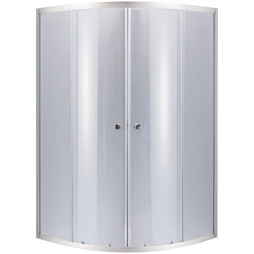 Душевая кабина Lidz Latwa SC79x79.SAT.HIGH.GR, полукруглая, для высокого поддона, высота 160 см, стекло тонированное 4 мм, без поддона