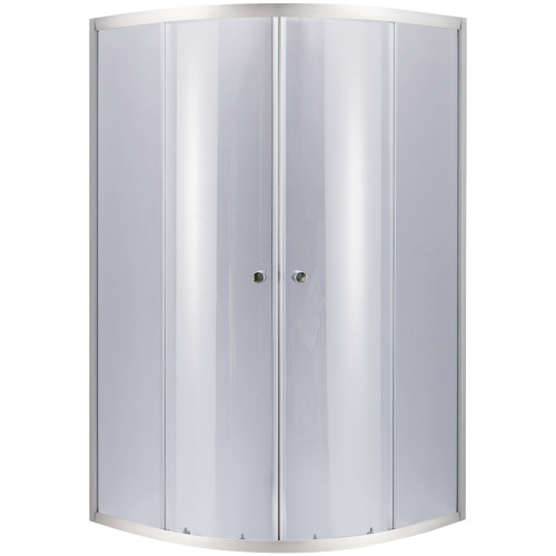 Душова кабіна Lidz Latwa SC79x79.SAT.MID.GR полукругла, для середнього піддону, висота 175 см, скло тоноване 4 мм, без піддону