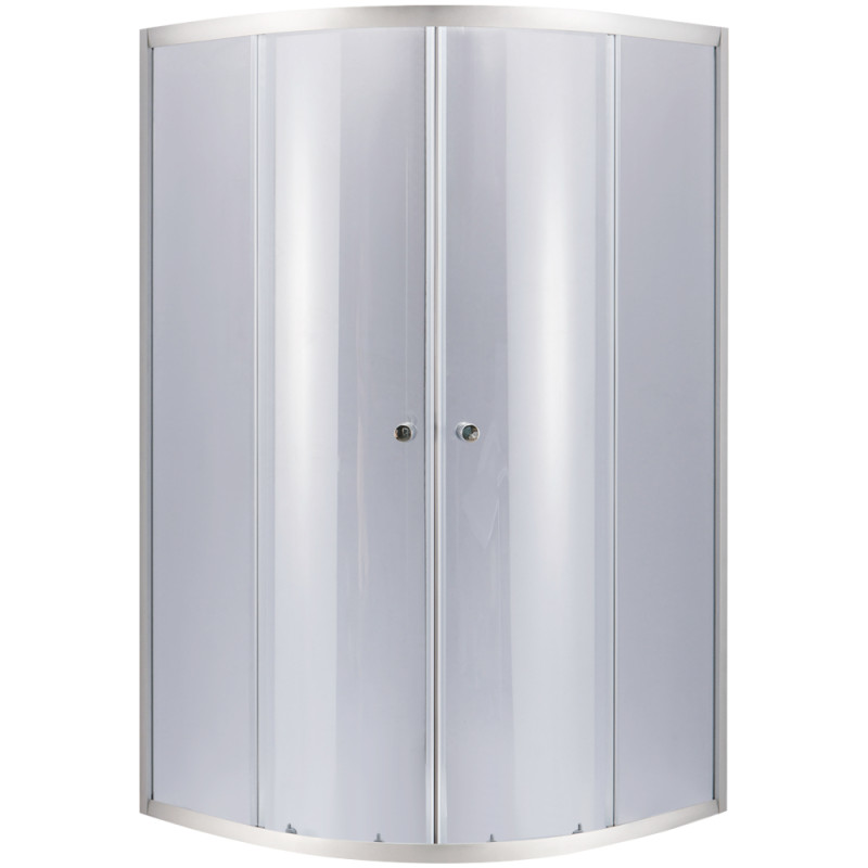 Душова кабіна Lidz Latwa SC79x79.SAT.MID.GR полукругла, для середнього піддону, висота 175 см, скло тоноване 4 мм, без піддону
