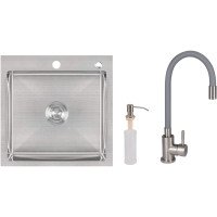Акційний набір Lidz: мийка H5050 інтегрована Brushed Steel 3,0/1,0 мм + Змішувач Aria для кухні з гнучким виливом (k35) Grey Акційний набір Lidz: мийка H5050 інтегрована Brushed Steel 3,0/1,0 мм + Змішувач Aria для кухні з гнучким виливом (k35) Grey