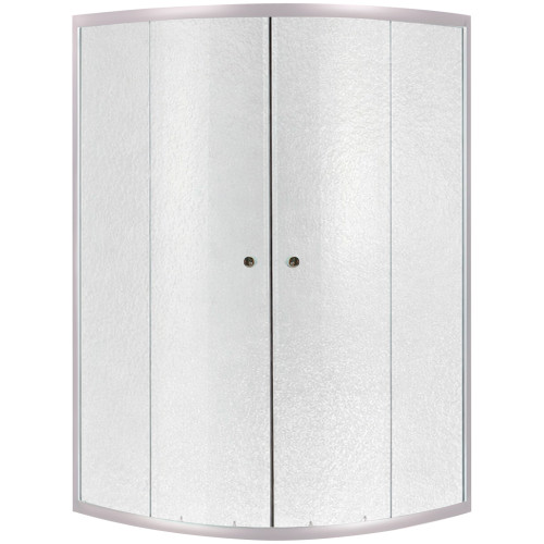 Душова кабіна Lidz Latwa SC89x89.SAT.HIGH.FR полукругла, для високого піддону, висота 160 см, скло Frost 4 мм, без піддону
