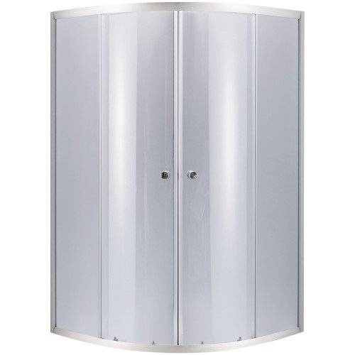 Душевая кабина Lidz Latwa SC89x89.SAT.HIGH.GR, полукруглая, для высокого поддона, высота 160 см, стекло тонированное 4 мм, без поддона