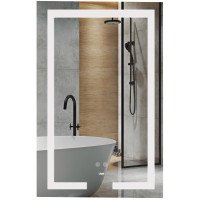 Зеркало Lidz Kubis 500х800 с LED-подсветкой Touch, с антизапотеванием, с диммером, рег. яркости LD78LF9365080 Зеркало Lidz Kubis 500х800 с LED-подсветкой Touch, с антизапотеванием, с диммером, рег. яркости LD78LF9365080
