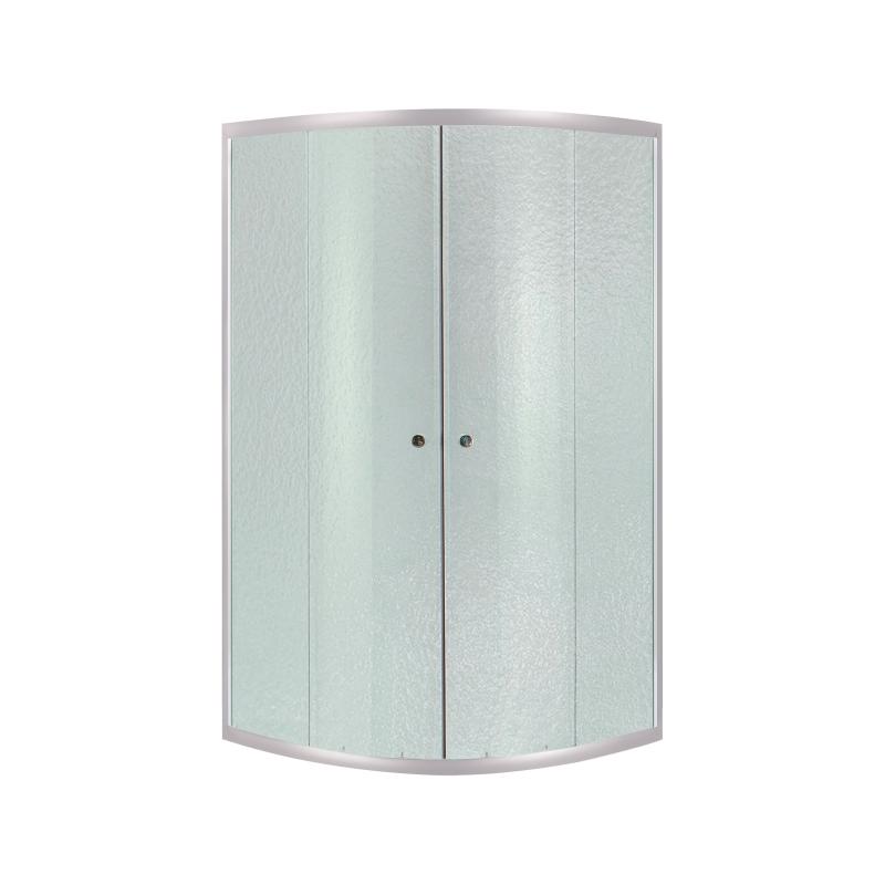 Двери к Lidz Latwa SC80x80.SAT.LOW.FR Душевая кабина полукруглая, для низ. поддона, высота 185 см, стекло Frost 4 мм, без поддона