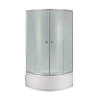 Душова кабіна Lidz Latwa SC90x90.SAT.HIGH.FR, скло Frost 4мм