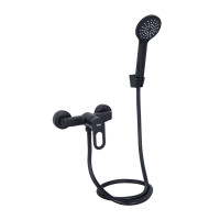 Змішувач для душу Lidz Latwa 010 (з душовим гарнітуром) (k40) LDLAT010BLA45421 Black Змішувач для душу Lidz Latwa 010 (з душовим гарнітуром) (k40) LDLAT010BLA45421 Black