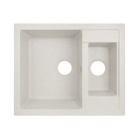 Кухонная мойка с дополнительной чашей Lidz 615x500/200 STO-10 (LIDZSTO10615500200)