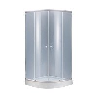 Душова кабіна Lidz Latwa SC90x90.SAT.LOW.GR, скло тоноване 4 мм