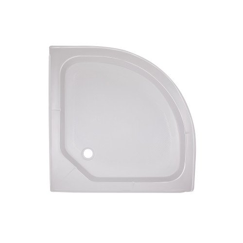 Душевой поддон Lidz KAPIELKA ST80x80x14 низкий, полукруглый,  диаметр слива 52 мм