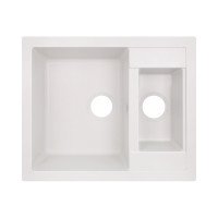 Кухонна мийка з додатковою чашею Lidz 615x500/200 WHI-01 (LIDZWHI01615500200) Кухонна мийка з додатковою чашею Lidz 615x500/200 WHI-01 (LIDZWHI01615500200)