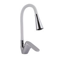 Змішувач для кухні Lidz Tani 008F3 з гнучким виливом (k40) LDTAN008F3WCR37037 White / Chrome Змішувач для кухні Lidz Tani 008F3 з гнучким виливом (k40) LDTAN008F3WCR37037 White / Chrome