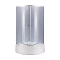 Душова кабіна Lidz Latwa SC80x80.SAT.HIGH.GR, скло тоноване 4 мм