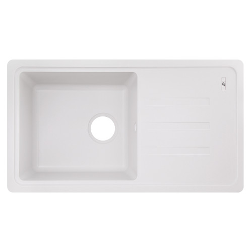 Кухонна мийка Lidz 780x435/200 WHI-01 (LIDZWHI01780435200)