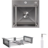 Акционный набор Lidz: мойка Handmade H4545 Decor 2,5/0,5 мм + K01G Корзина для кухонной мойки