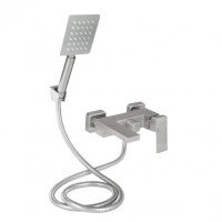 Змішувач для ванни Lidz Kubis 0061 (з душовим гарнітуром) (k35) LDKUB0061NKS43379 Nickel Змішувач для ванни Lidz Kubis 0061 (з душовим гарнітуром) (k35) LDKUB0061NKS43379 Nickel