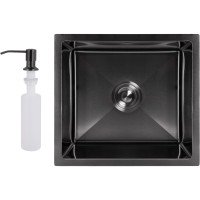 Мийка для кухні інтегрована під стільницю Lidz Handmade H4843B Brushed Black PVD 3,0/1,0 мм LDH4843BRUBLM49440 Мийка для кухні інтегрована під стільницю Lidz Handmade H4843B Brushed Black PVD 3,0/1,0 мм LDH4843BRUBLM49440