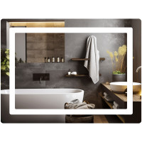 Дзеркало Lidz Kubis (KU2) 800х600 з LED-підсвічуванням Touch, з антизапотіванням, з димером, рег. яскравості LD78LF9048060 Дзеркало Lidz Kubis (KU2) 800х600 з LED-підсвічуванням Touch, з антизапотіванням, з димером, рег. яскравості LD78LF9048060