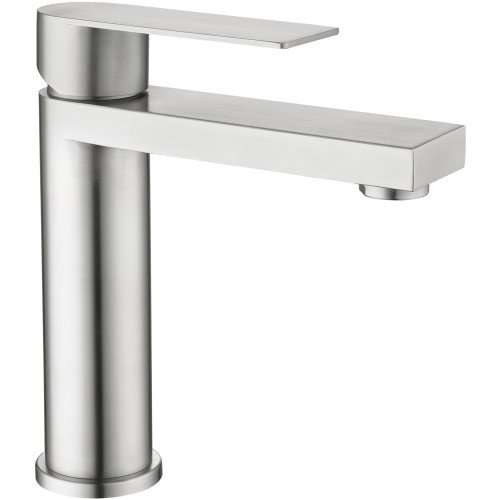 Змішувач для раковини низький Lidz Nexus 001F (k35)  LDNEX001FNKS49184 Nickel