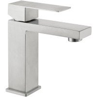Змішувач для раковини низький Lidz Helix 001F (k35)  LDHEL001FNKS49178 Nickel