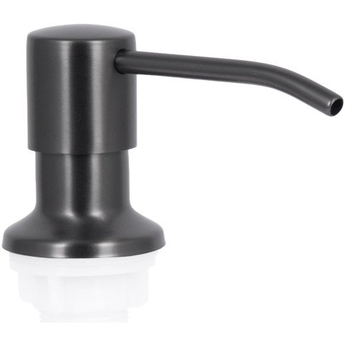 Дозатор для миючого засобу Lidz Acsis LA30 Brushed Black PVD, круглий LDACSLA30BLM49827