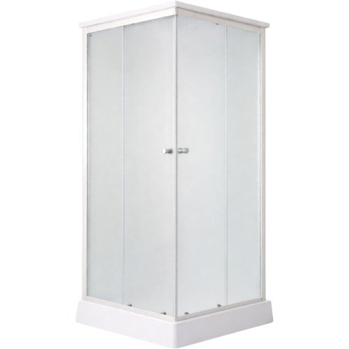 Душевой бокс Lidz Kubis SB90x90.SAT.LOW.FR, стекло Frost 4 мм