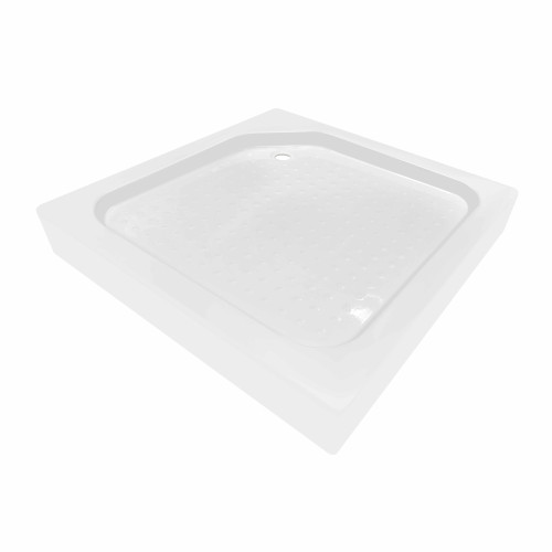 Душевой поддон Lidz KAPIELKA ST90x90х14 низкий квадратный, диаметр слива 52 мм