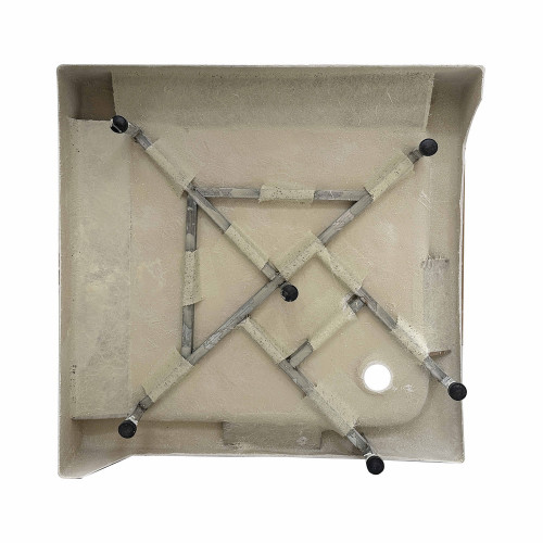 Душевой поддон Lidz KAPIELKA ST80x80х14 низкий квадратный, диаметр слива 52 мм