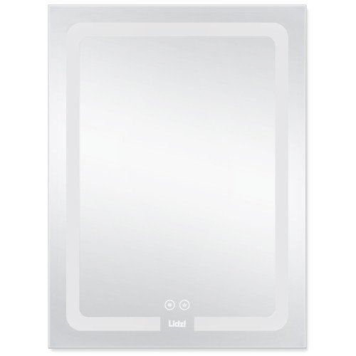 Дзеркало Lidz Kubis 600х800 з LED-підсвічуванням Touch, з антизапотіванням, з димером, рег. яскравості LD78LF9376080