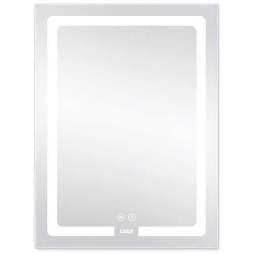 Дзеркало Lidz Kubis 600х800 з LED-підсвічуванням Touch, з антизапотіванням, з димером, рег. яскравості LD78LF9376080