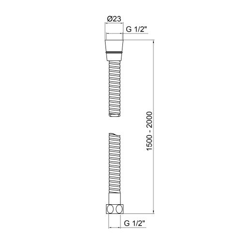 Шланг Lidz Niagara 12 1,5 м LDNIA12CRM35460 Chrome