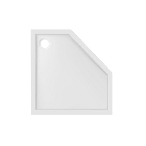 Набор Lidz душевая кабина Dozorca SC90x90.BLA.LOW.TR, стекло прозрачное 6 мм + поддон Diament