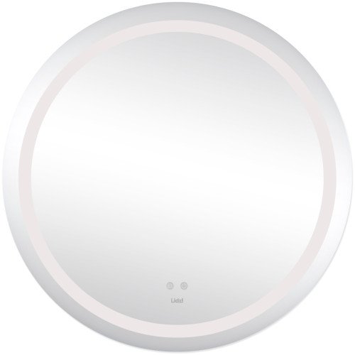 Зеркало Lidz Aria R800 с LED-подсветкой Touch, с антизапотеванием, с диммером, рег. яркости LD78LR800