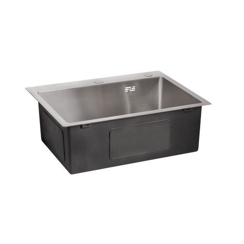 Мойка для кухни интегрированная Lidz Handmade H6050 (LDH6050BRU35371) Brushed Steel 3,0/1,0 мм