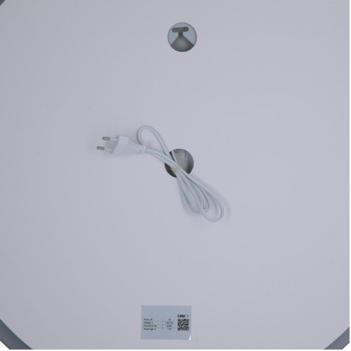 Дзеркало Lidz Aria R600 з LED-підсвічуванням Touch, з антизапотіванням, з димером, рег. яскравості LD78LR600