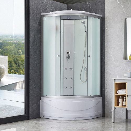 Гідромасажний бокс Lidz Tani SBM90x90.SAT.HIGH.FB, скло Fabric 4 мм