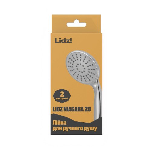 Лейка для ручного душа Lidz Niagara 20 80 мм округлая LDNIA20CRM35448 Chrome