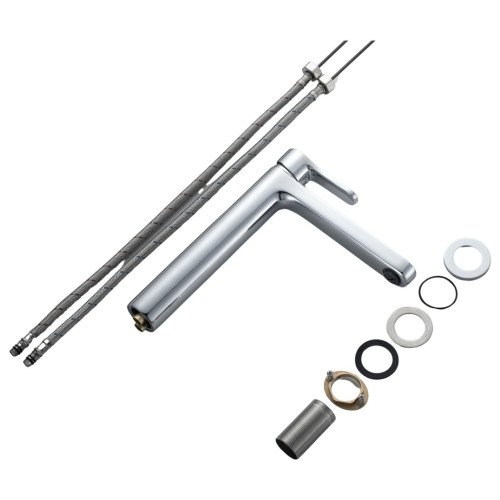 Смеситель латунный для раковины Lidz Astra 001FH высокий (k35) LDAST001FHCRM48090 Chrome