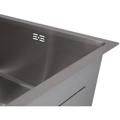 Мойка для кухни интегрированная под столешницу Lidz Handmade H4843 Brushed Steel 3,0/1,0 мм LDH4843BRU49441