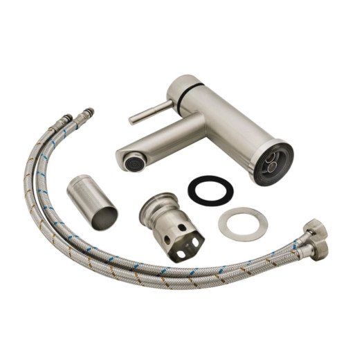 Змішувач для раковини Lidz Aria 001F (k35) LDARI001FNKS34937 Nickel