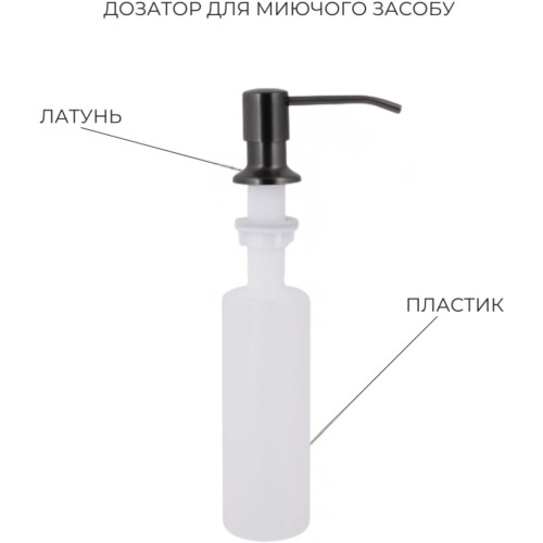 Акционный набор Lidz: мойка Handmade H4050 Black PVD 3,0/1,0 мм + K01B Корзина для кухонной мойки