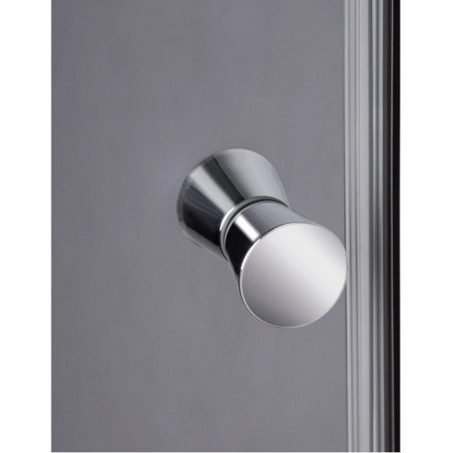 Душевой бокс Lidz Kubis SB90x90.SAT.LOW.GR, стекло тонированное 4 мм