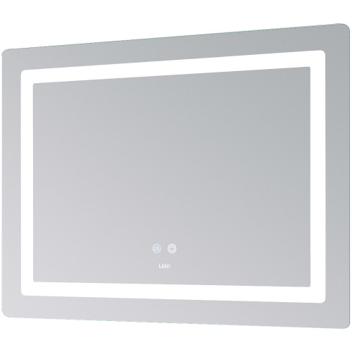Зеркало Lidz Kubis (KU2) 800х600 с LED-подсветкой Touch, с антизапотеванием, с диммером, рег. яркости LD78LF9048060