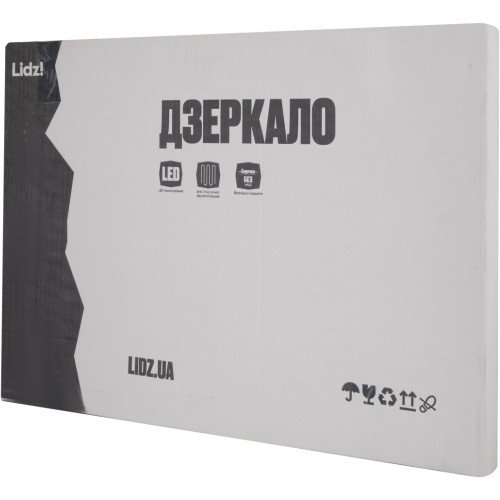 Дзеркало Lidz Orion (OR2) 500х800 з LED-підсвічуванням Touch, з антизапотіванням, з димером, рег. яскравості LDOR50080049291