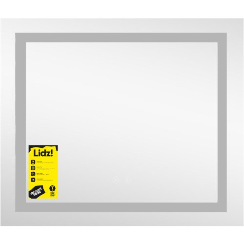 Дзеркало Lidz Kubis (KU1) 600х700 з LED-підсвічуванням Touch, з антизапотіванням, з димером, рег. яскравості LDKU60070049285