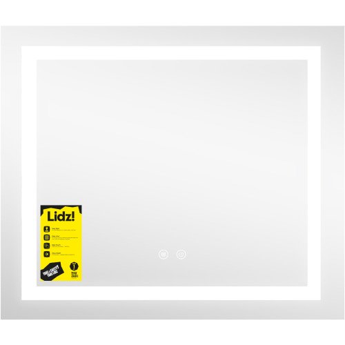 Дзеркало Lidz Kubis (KU1) 600х700 з LED-підсвічуванням Touch, з антизапотіванням, з димером, рег. яскравості LDKU60070049285
