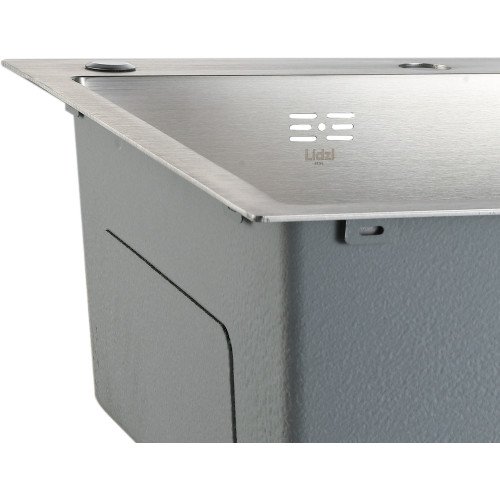 Мойка для кухни интегрированная Lidz Handmade Max 500 H7849R Brushed Steel, 3,0/1,0 мм, крыло справа, увеличенная чаша LDH7849RBRU49464