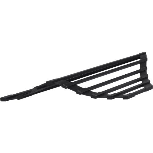 Сушарка на кухонну мийку кутова Lidz Acsis LA18 Black, квадратна основа, для посуду 430х175 мм LDACSLA18BLM49771