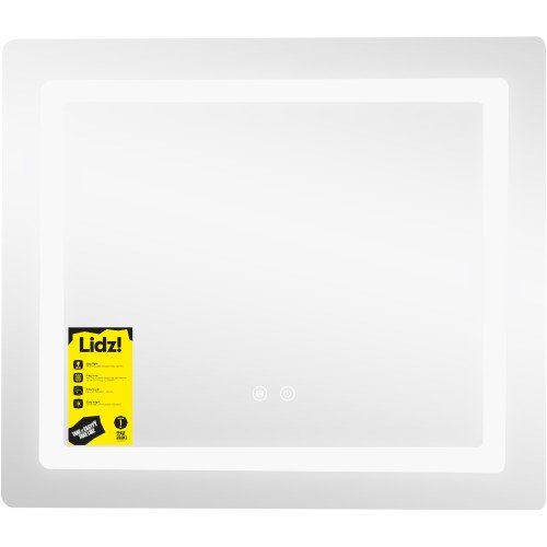 Дзеркало Lidz Kubis (KU2) 600х700 з LED-підсвічуванням Touch, з антизапотіванням, з димером, рег. яскравості LDKU60070049286